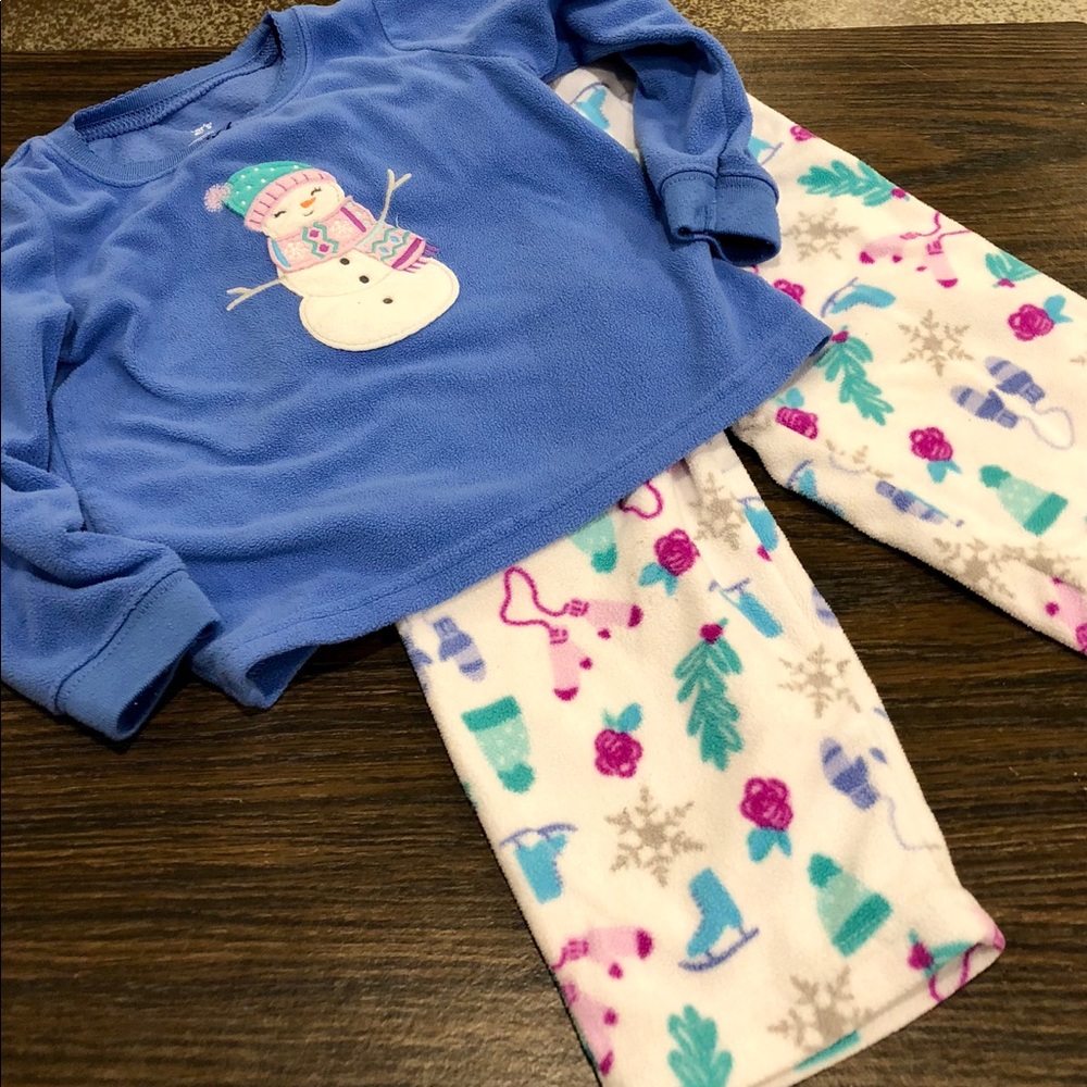 Fleece Snowman Pajamas by Carter’s